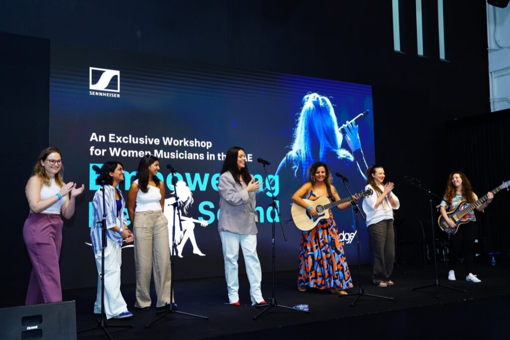 Renowned Sound Engineer Valerie Gard leads training on live performances at Sennheiser Middle East workshop for women musicians